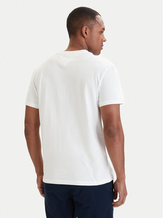 Tommy Jeans Tommy Jeans Tričko DM0DM22548 Biela Regular Fit
