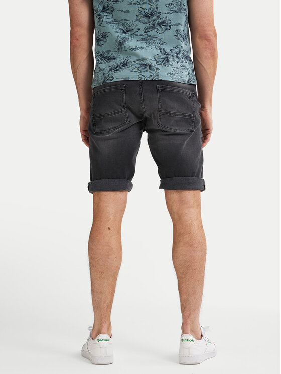 Petrol Industries Petrol Industries Pantaloni scurți de blugi M-1050-SHO003 Negru Regular Fit