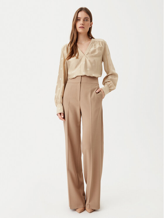 BOSS BOSS Blusa 50532823 Beige Regular Fit