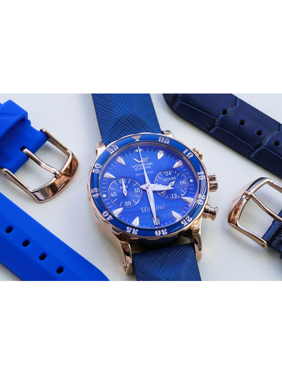 Vostok Europe Vostok Europe Zegarek VK64-515B670B Różowe złoto