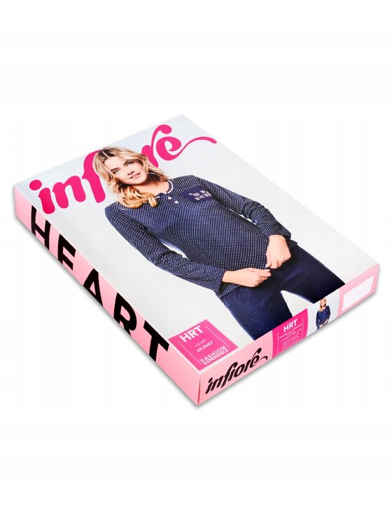 Infiore Infiore Piżama HRT0607 Kolorowy Comfortable Fit