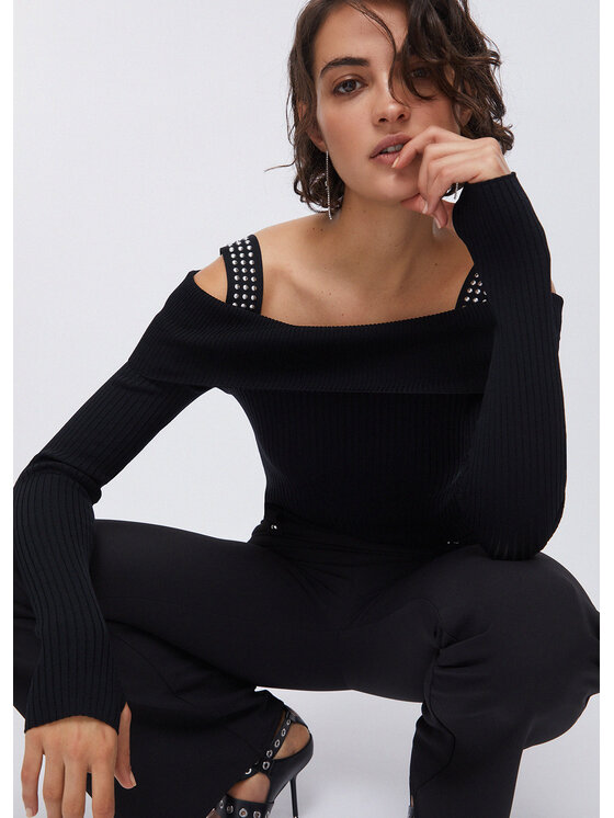 Liu Jo Liu Jo Sweter WA6061MS55N22222 Czarny Regular Fit