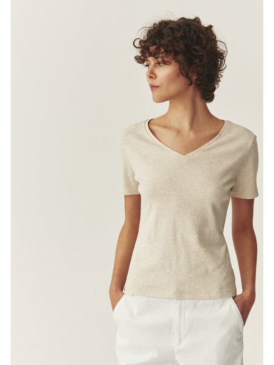 TATUUM TATUUM T-Shirt FINI Béžová Classic Fit