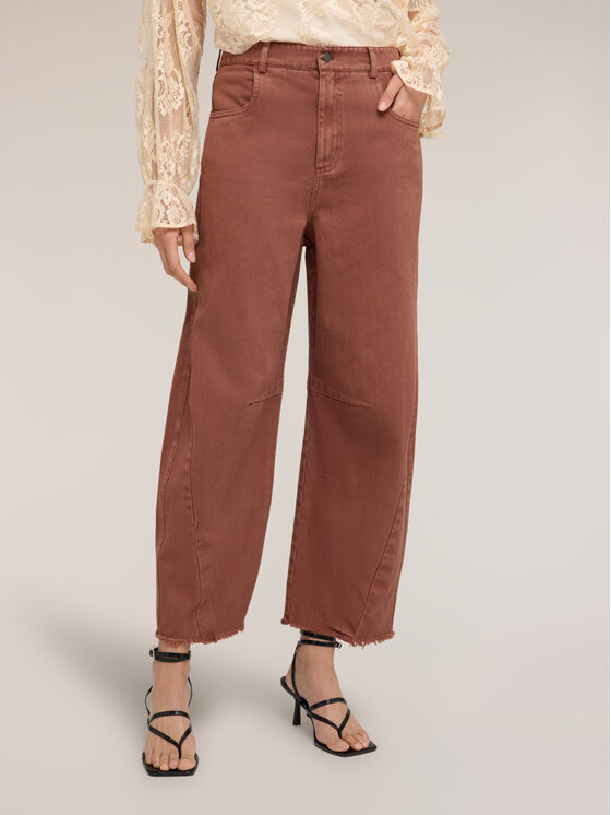 Motivi Motivi Pantaloni di tessuto P05NQ004857N022 Marrone Boy Fit