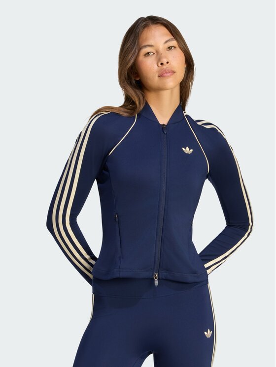 adidas adidas Bluza techniczna 168502 Niebieski jasny Slim Fit