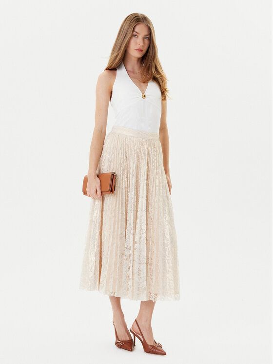 Guess Guess Spódnica midi W5YD1E KCZ90 Złoty Regular Fit