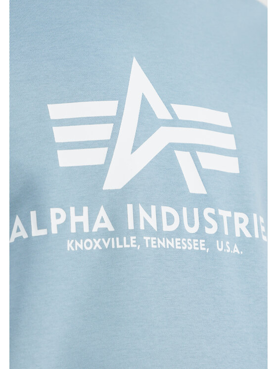 Alpha Industries Alpha Industries Bluza Basic Sweatshirt Błękitny Regular Fit