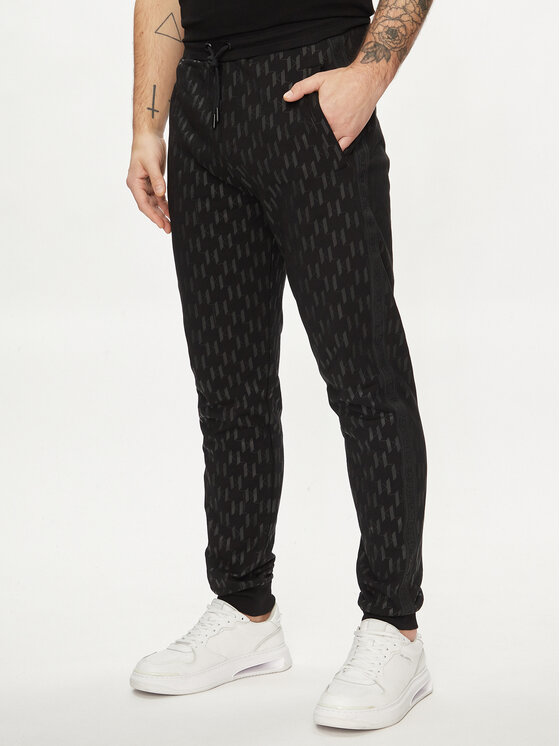KARL LAGERFELD Pantaloni trening 705077 542951 Negru Regular Fit