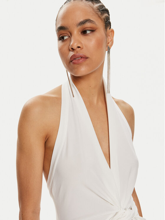 NORMA KAMALI NORMA KAMALI Официална рокля ST1243HPD51944 Бял Slim Fit