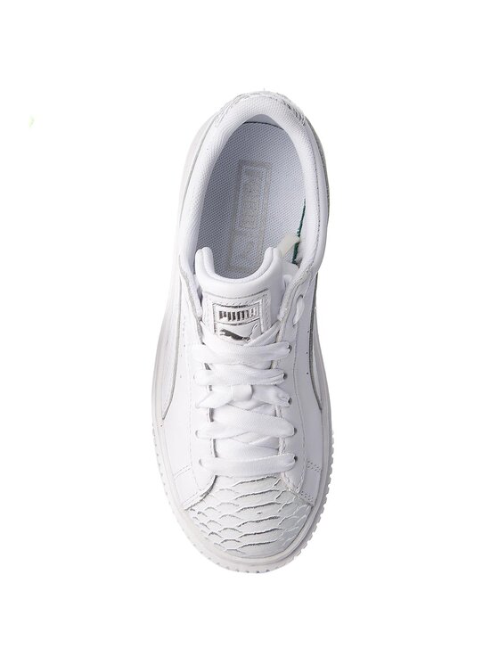 Puma Sneakers Basket Platform Ocean 366442 02 Bianco Modivo