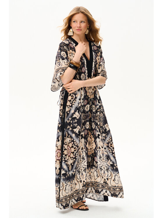 blue shadow blue shadow Sukienka codzienna Odella Czarny Regular Fit