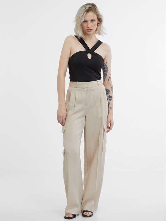 Orsay Orsay Top 1000333660000__S Czarny Regular Fit