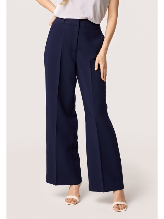 QUIOSQUE QUIOSQUE Dámske nohavice 3VF005 Tmavomodrá Regular Fit