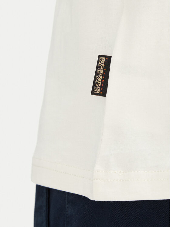 Napapijri Napapijri T-krekls S-Vignoni Back SS NP0A4ILXN1A1 Balts Regular Fit
