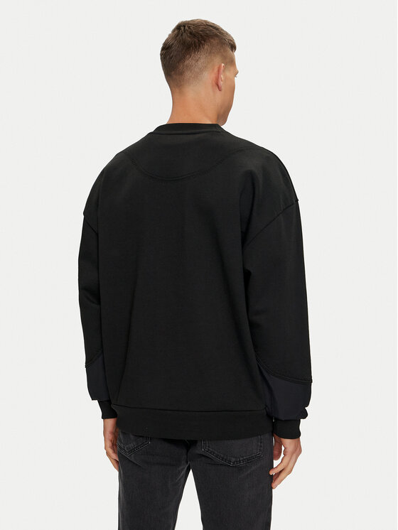 HUGO Hugo Majica dugih rukava Dautumnas 50516667 Crna Oversize