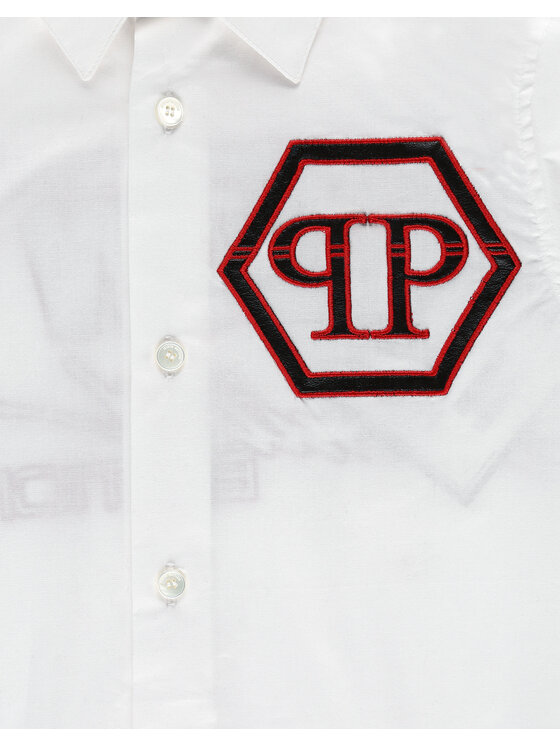 PHILIPP PLEIN PHILIPP PLEIN Camicia 4953 Bianco Basic Fit