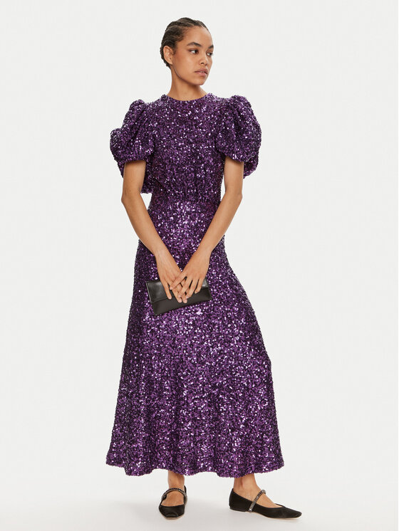 ROTATE ROTATE Kokteilinė suknelė 1115792073 Violetinė Regular Fit