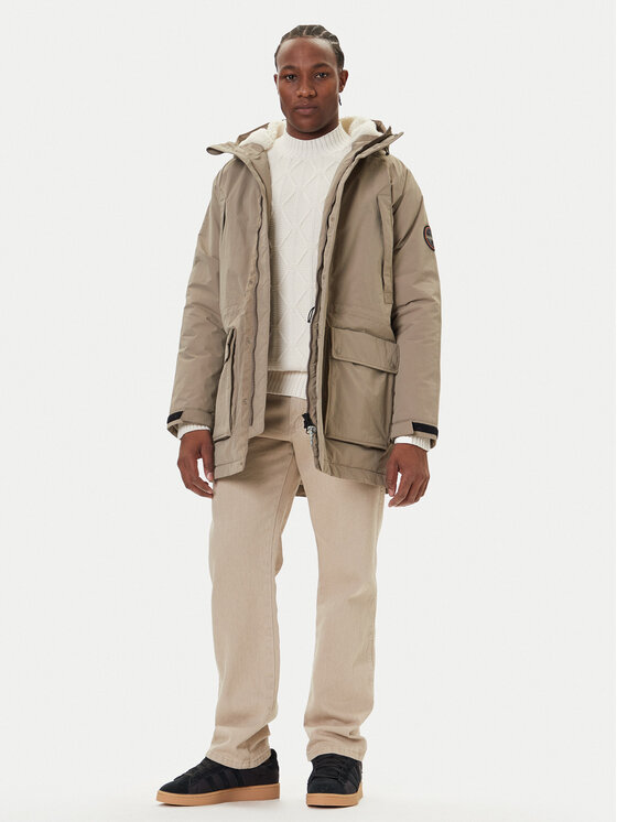 Napapijri Napapijri Зимова куртка A-Diries NP0A88TE Бежевий Regular Fit