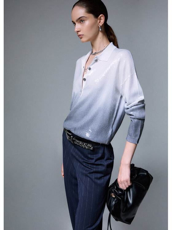 Liu Jo Liu Jo Sweter WF6179MS49IL9205 Szary Regular Fit