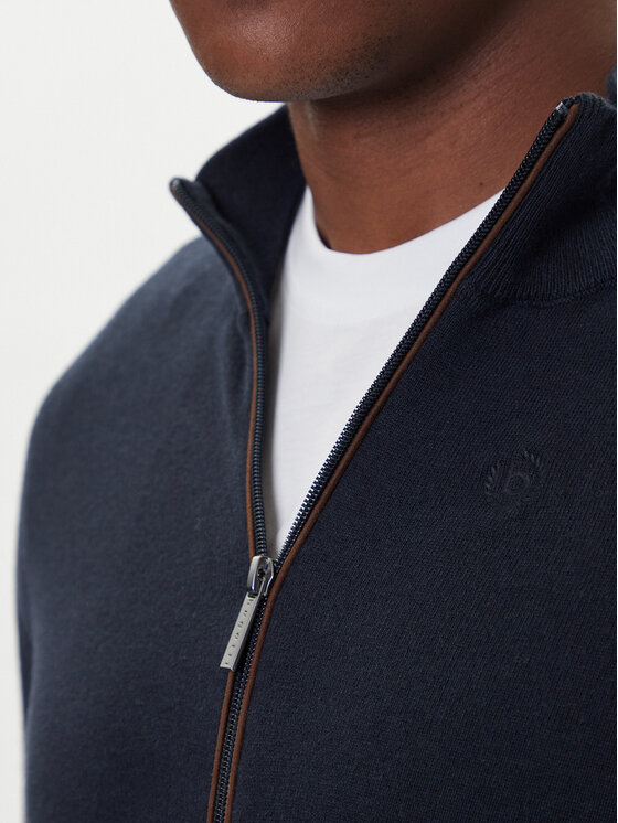 Bugatti Bugatti Sveter 7600-85520D Tmavomodrá Regular Fit