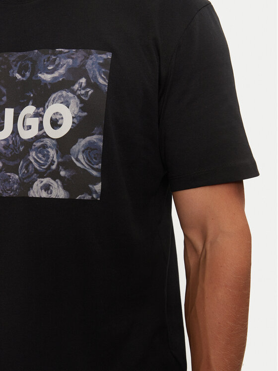 HUGO Hugo T-särk 50523999 Must Regular Fit