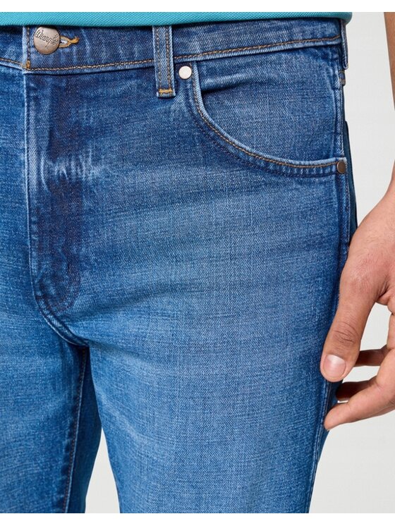 Wrangler Wrangler Jeansy Larston Niebieski Slim Fit