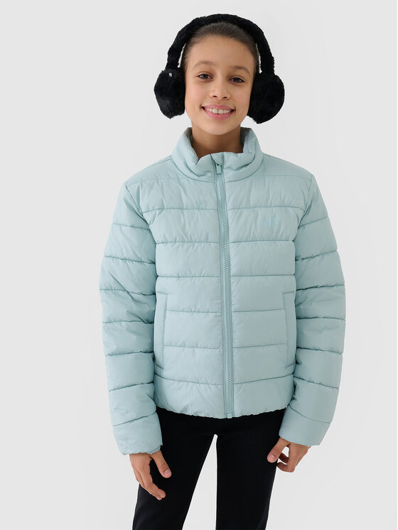 4F 4F Kurtka puchowa 4FJWSS25TDJAF515-47S Zielony Regular Fit