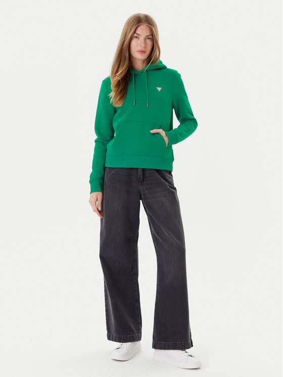Guess Jeans Guess Jeans Суитшърт W4YQ04 KC811 Зелен Regular Fit