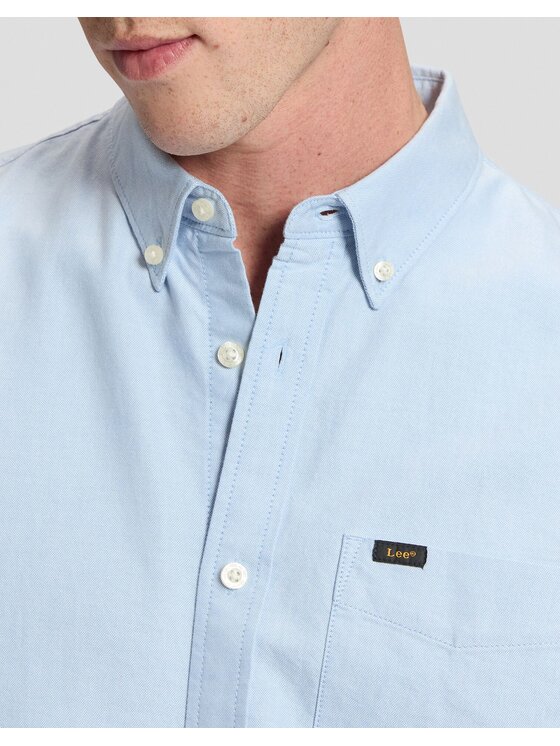 Lee Lee Koszula BUTTON DOWN Niebieski Regular Fit