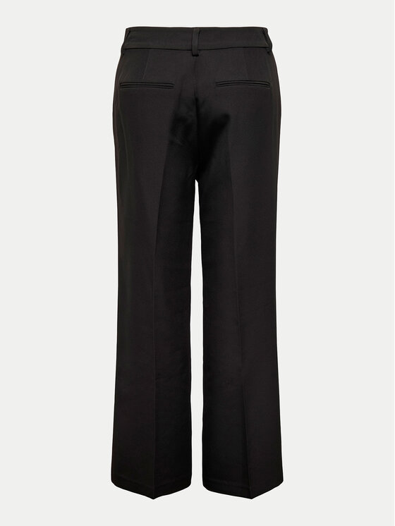 ONLY ONLY Kalhoty z materiálu Kayle 15324532 Černá Straight Fit