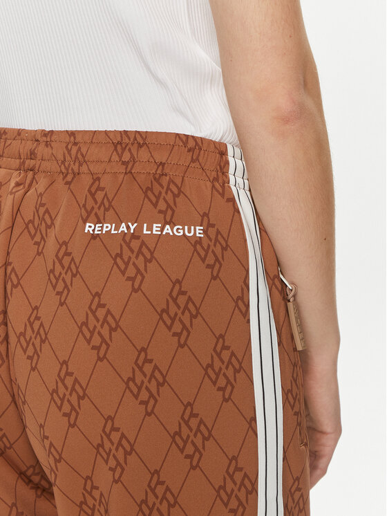 REPLAY Replay Spodnie dresowe W8115.000.74934 Beżowy Regular Fit