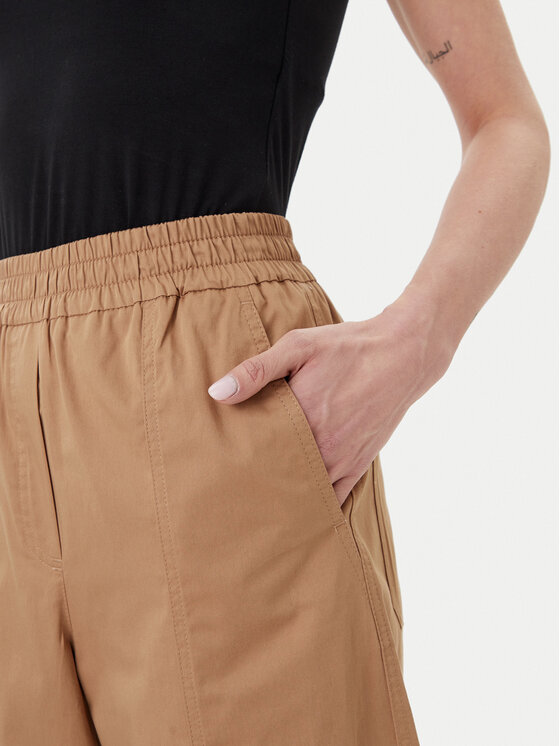 Weekend Max Mara Weekend Max Mara Bavlnené nohavice Milva 2515131092 Hnedá Relaxed Fit