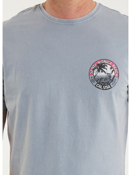 PITBULL PITBULL T-Shirt AUTOMATIC Niebieski jasny Regular Fit