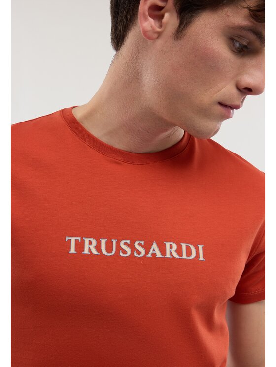 Trussardi Trussardi T-shirt G0498000106N026 Rosso Regular Fit