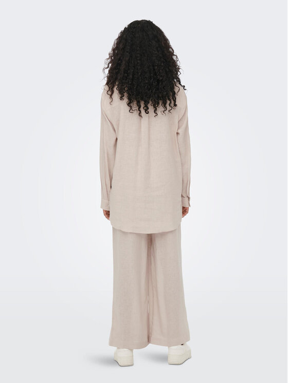 ONLY ONLY Hemd 15259585 Beige Regular Fit