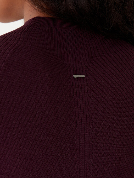 BOSS BOSS Bluză cu gât Foliora 50549166 Violet Slim Fit
