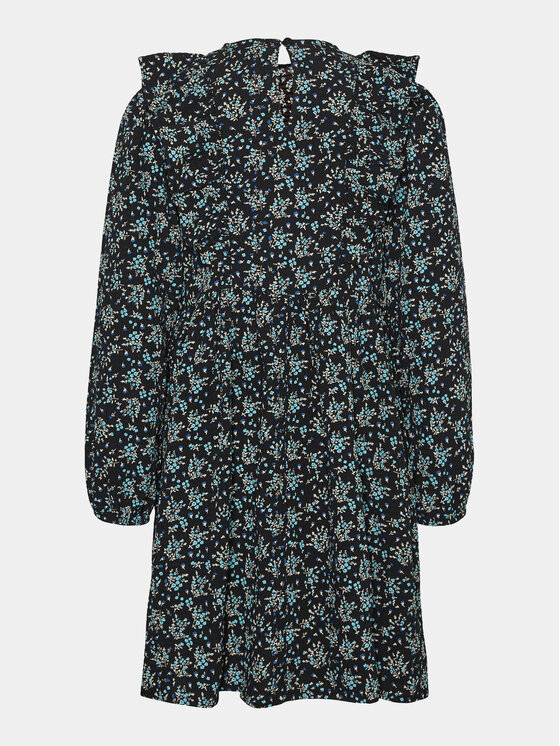 Vero Moda Girl Vero Moda Girl Každodenní šaty Floraly 10301856 Černá Regular Fit