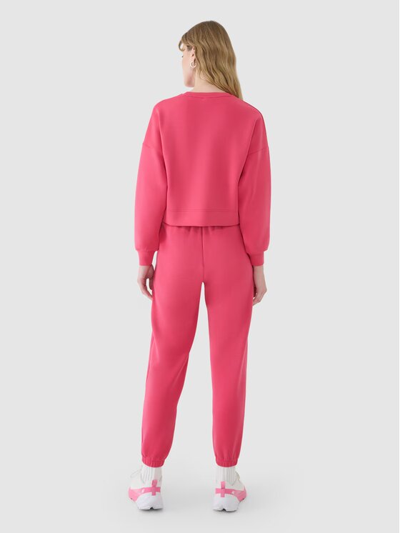 4F 4F Felpa 4FWSS25TSWSF1576-54S Rosa Regular Fit