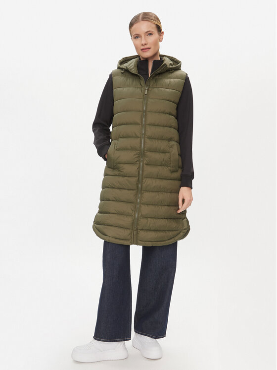 ONLY ONLY Sportovní vesta Melody 15258350 Khaki Regular Fit