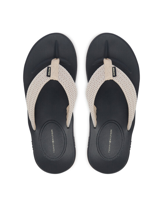 Tommy Hilfiger Tommy Hilfiger Zehentrenner Molded Padded Hilfiger B Sandal FM0FM05901 Grau