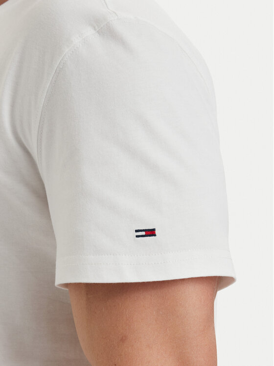 Tommy Jeans Tommy Jeans Тишърт DM0DM23175 Бял Regular Fit