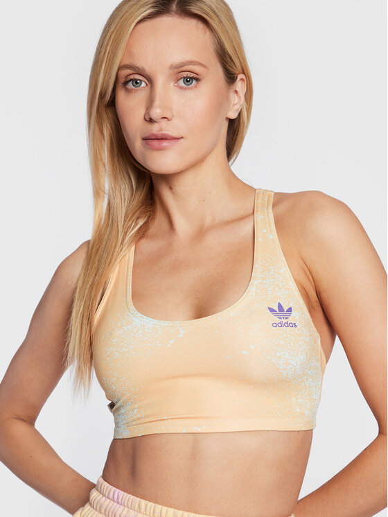 adidas adidas Top Allover Print HL6596 Beżowy Slim Fit