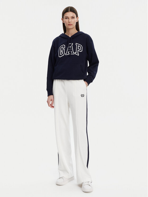 Gap Gap Spodnie dresowe 732234-01 Biały Regular Fit