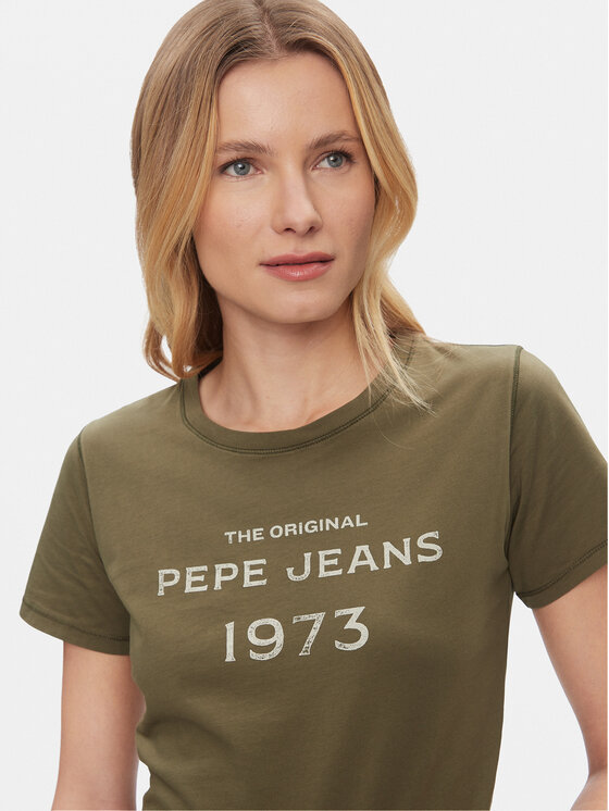 Pepe Jeans Pepe Jeans T-krekls Harbor PL505743 Zaļš Regular Fit