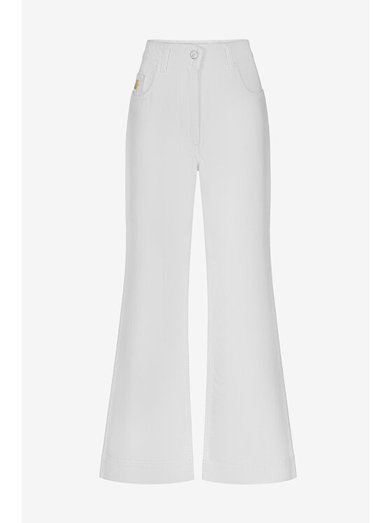 BENU BENU Jeansy Bootcut Biały Regular Fit