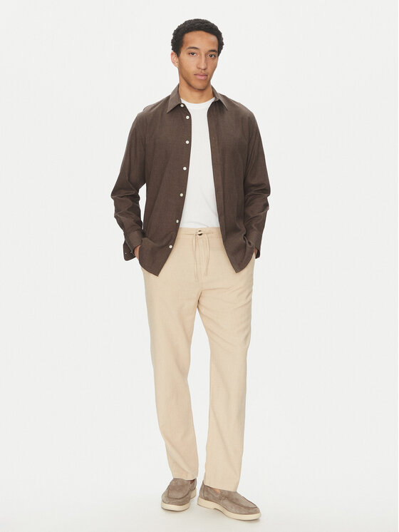 Selected Homme Selected Homme Chino kalhoty 16096687 Béžová Straight Fit
