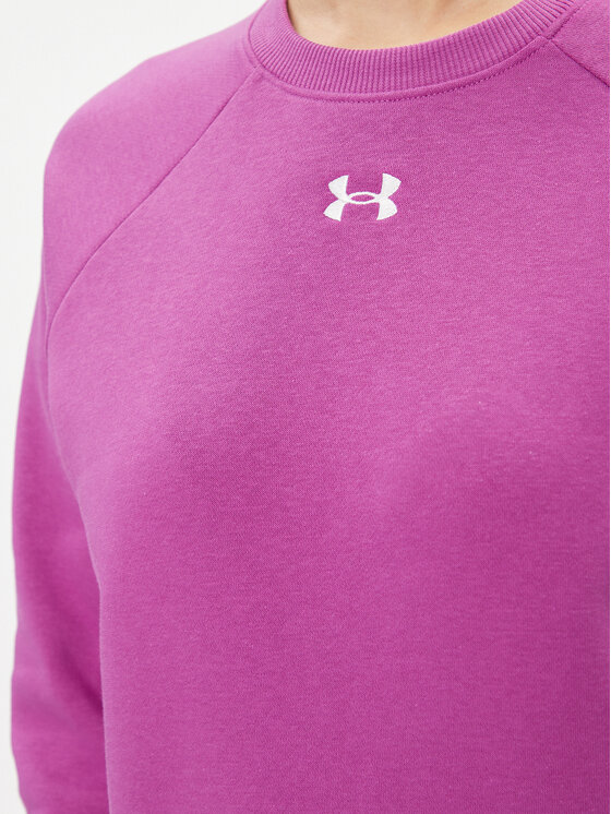 Under Armour Under Armour Majica dugih rukava Ua Rival Fleece Crew 1379508 Bijela Loose Fit
