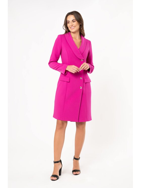 QUIOSQUE QUIOSQUE Sukienka codzienna JACK DRESS Różowy Regular Fit