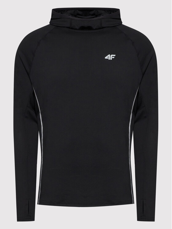 4F 4F Funkčné tričko H4LL22-BLMF013 Čierna Regular Fit