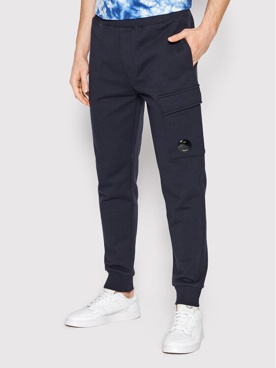 C.P. Company Pantaloni da tuta Diagonal Raised 12CMSP017A 005086W Blu scuro  Regular Fit • Modivo.it